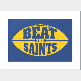 Beat the Saints // Vintage Football Grunge Gameday Posters and Art